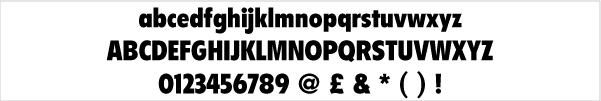 Sample of Flyer logo design font