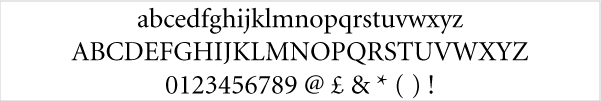Sample of Minion logo design font