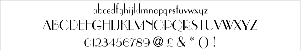 Sample of Paris logo design font