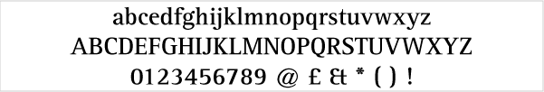 Sample of Rotis Serif logo design font
