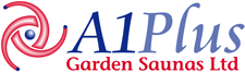 A1 Plus Garden Saunas Home Improvement company logo design