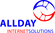 Allday Internet Solutions Internet company logo design