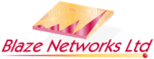 Blaze Networks Logo Design for a Networking Company based in Macclesfield