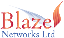 Blaze Networks Logo Design for a Networking Company based in Cheshire
