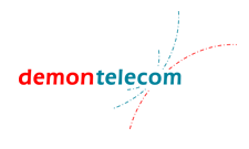 Demon Telecom Telecoms company logo design