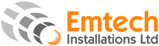 Emtech Installations Ltd Electrical company logo design