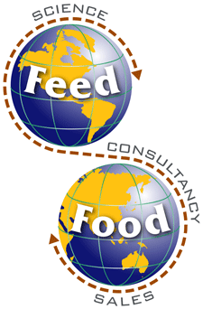 Feed Food Ltd Import Export company logo design