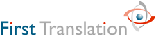 First Translation Service company logo design
