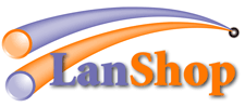 Lan Shop Website company logo design