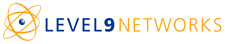 Level 9 Networks Networking company logo design