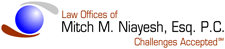 Mitch M Niayesh Logo Design for a Legal Company based in USA