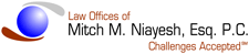 Mitch M Niayesh Legal company logo design