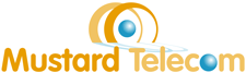 Mustard Telecom Telecoms company logo design