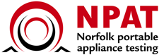 NPAT Norfolk Portable Appliance Testing Electrical company logo design