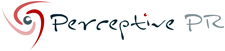 Perceptive PR Logo Design for a PR Company based in Surrey