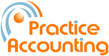 Practice Accounting Surrey company logo design