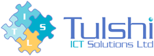 Tulshi ICT Solutions Ltd Training company logo design