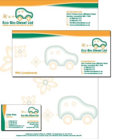 ebd stationery set design