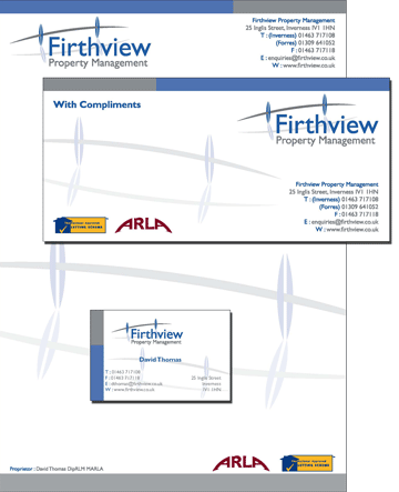 firthview stationery set design