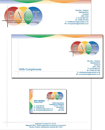 pact stationery set design